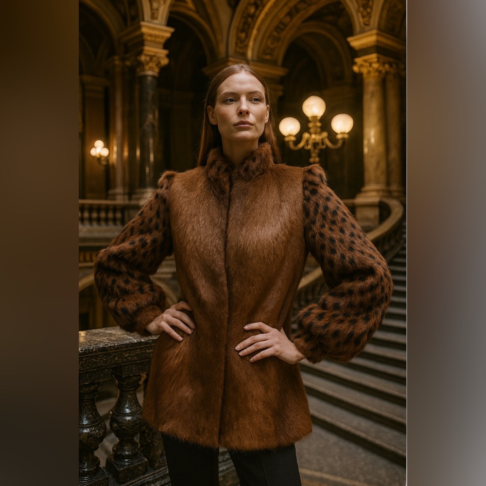 Rare Authentic Yves Saint Laurent Genuine Fur Coat